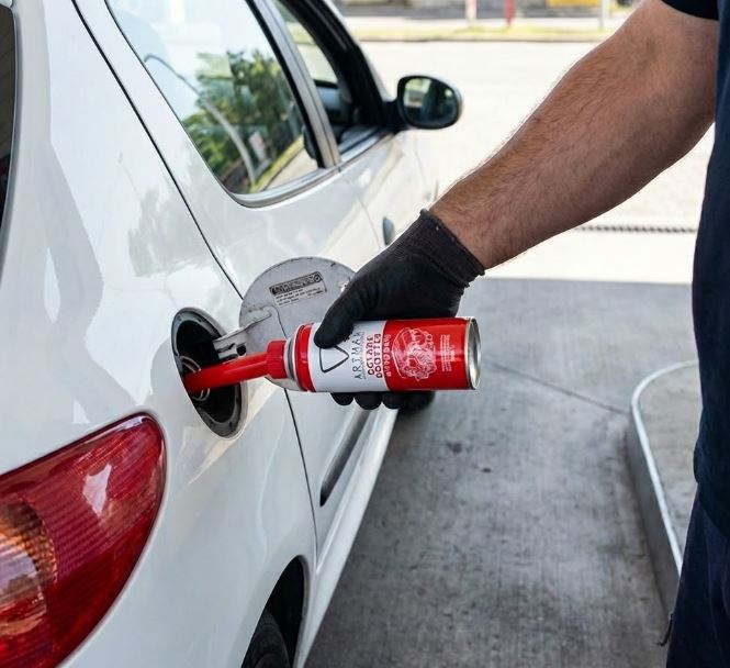 آموزش تصویری نحوه صحیح اضافه کردن اکتان بوستر به باک پژو 206